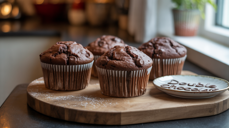 Your Chocolate Fix Starts Here: Perfect Double Chocolate Muffins