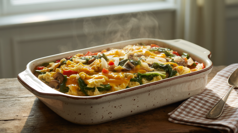 Make-Ahead Veggie Breakfast Casserole for Lazy Mornings