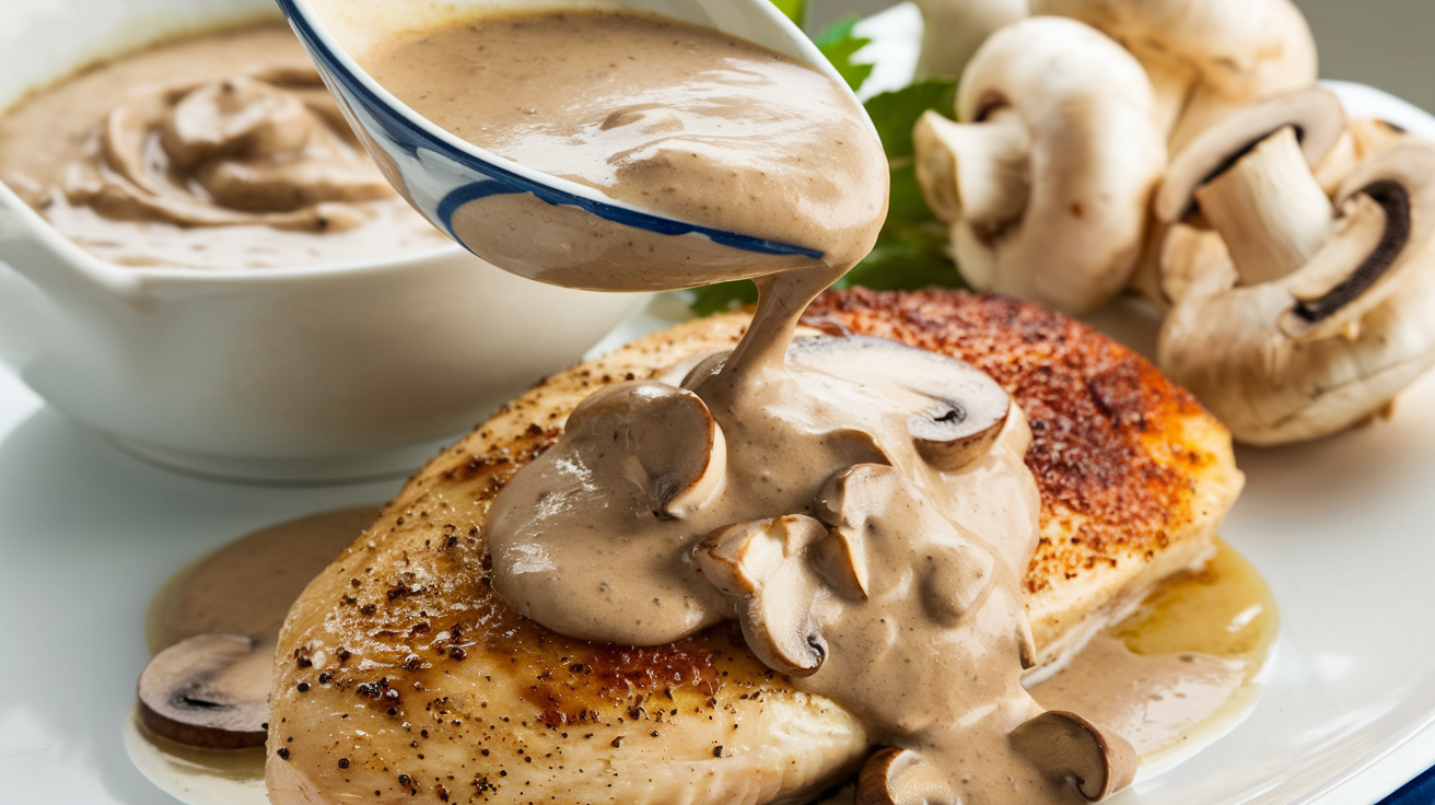 The Rich Flavors of Chicken Breast in Mushroom Sauce