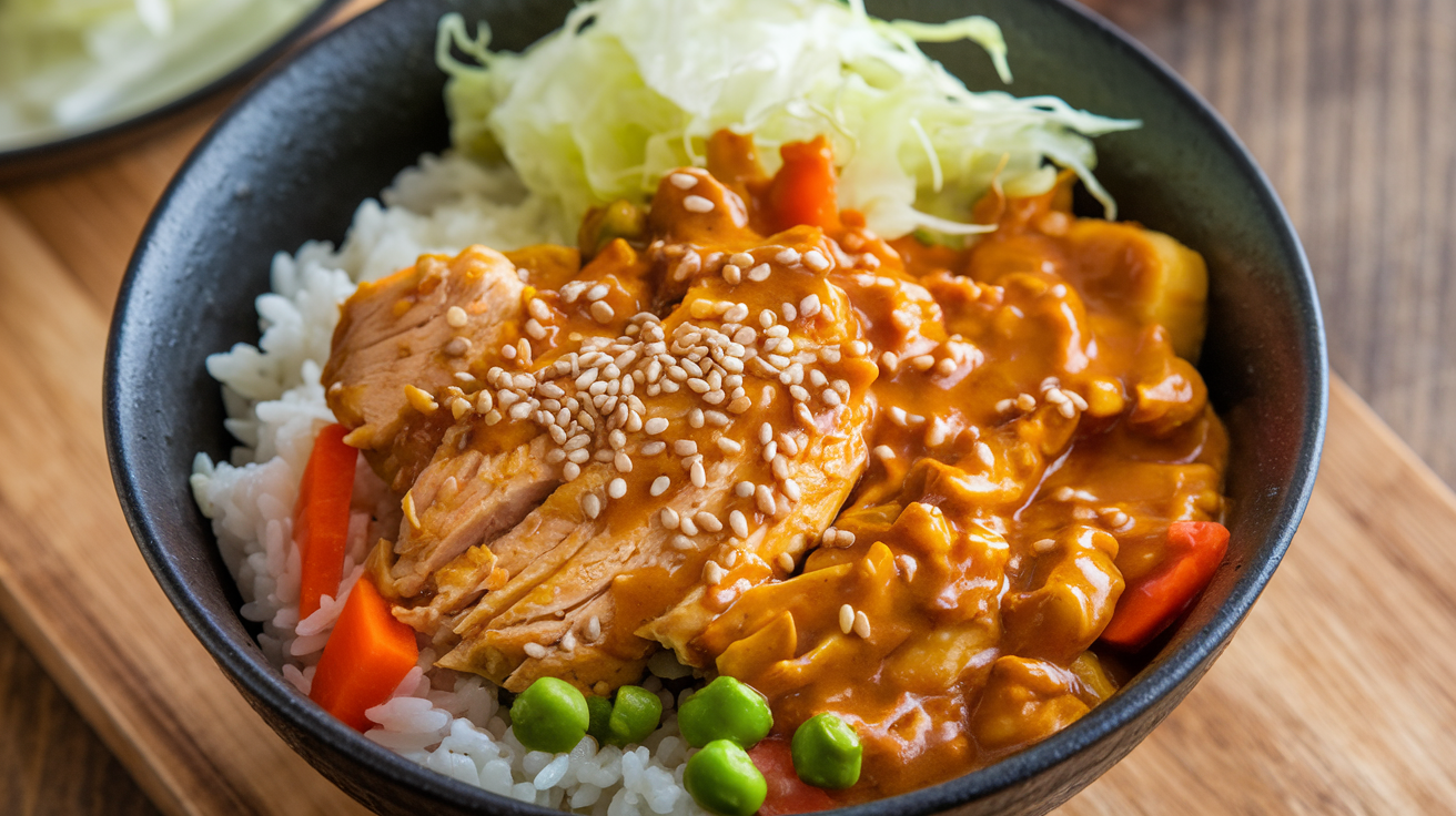 Easy Recipe for a Flavorful Curry Chicken Rice Bowl