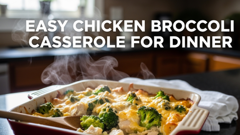Easy Chicken Broccoli Casserole for Dinner