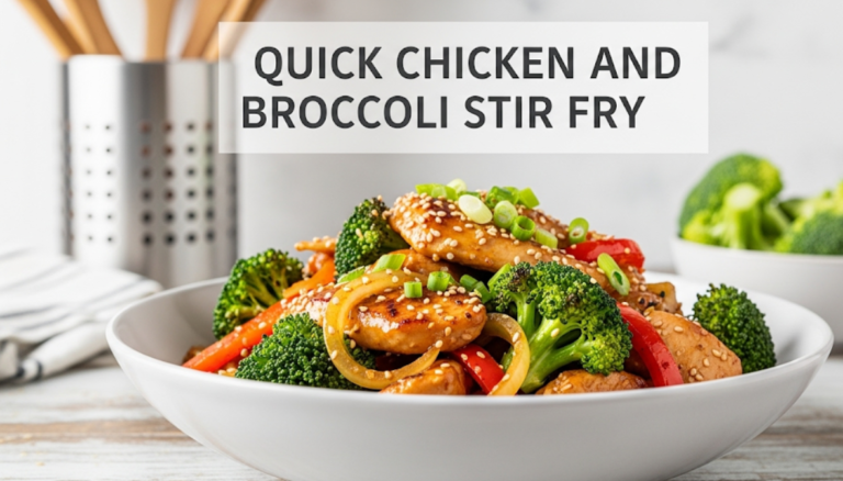 Quick Chicken and Broccoli Stir Fry