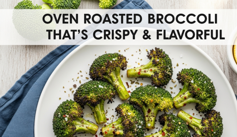 Oven Roasted Broccoli That’s Crispy & Flavorful