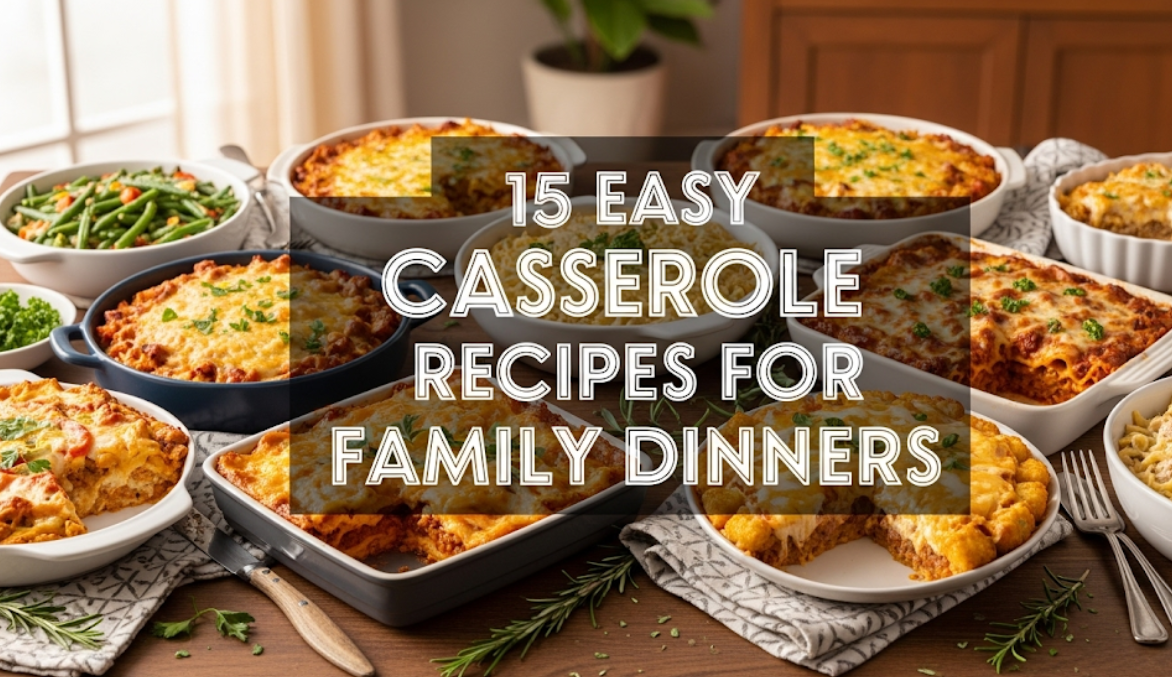 15 Easy Casserole Recipes for Family Dinners
