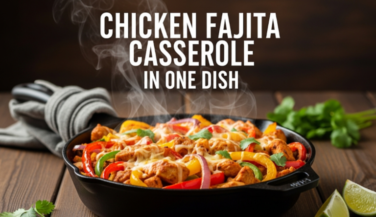 Chicken Fajita Casserole in One Dish