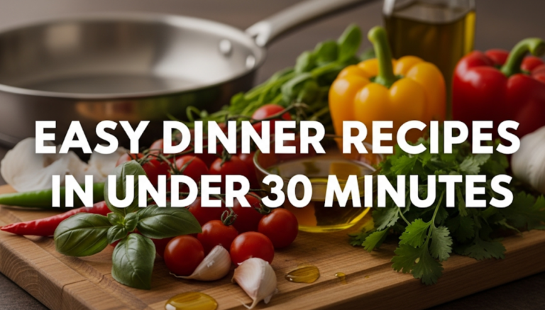 Easy Dinner Recipes in Under 30 Minutes