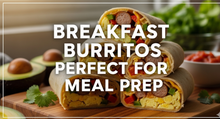 Breakfast Burritos Perfect for Meal Prep