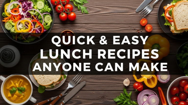 Quick & Easy Lunch Recipes Anyone Can Make