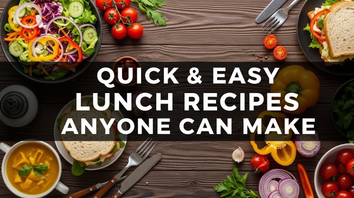 Quick & Easy Lunch Recipes Anyone Can Make