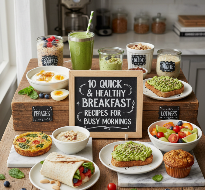 10 Quick & Healthy Breakfast Recipes for Busy Mornings