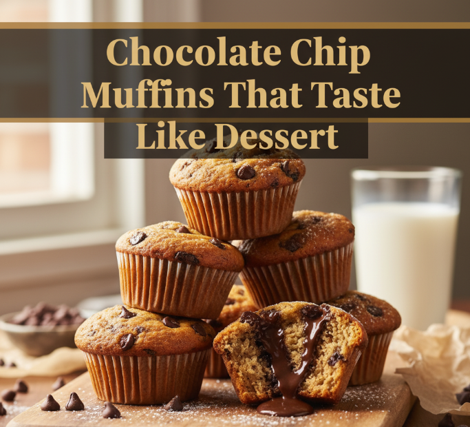 Chocolate Chip Muffins That Taste Like Dessert