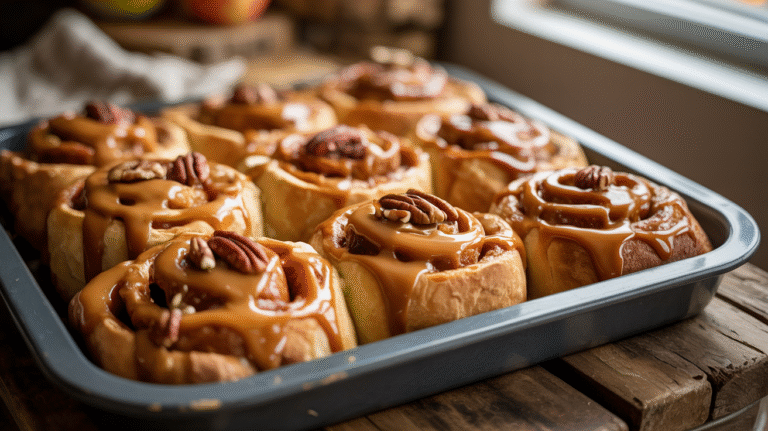 How to Make Gooey Caramel Apple Rolls at Home