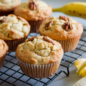 Easy Steps to Bake Fluffy Banana Nut Muffins at Home
