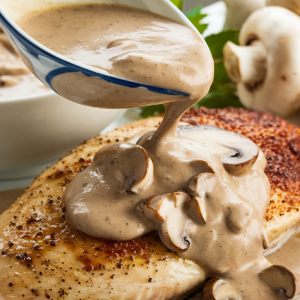The Rich Flavors of Chicken Breast in Mushroom Sauce