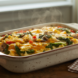 Make-Ahead Veggie Breakfast Casserole for Lazy Mornings