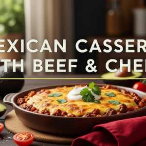 Mexican Casserole with Beef & Cheese