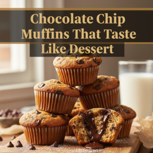 Chocolate Chip Muffins That Taste Like Dessert