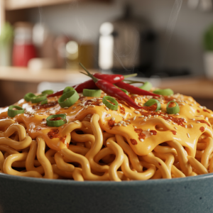 Cheesy Spicy Noodles