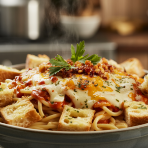 How to Make the Best Loaded Cheesy Garlic Bread Pasta
